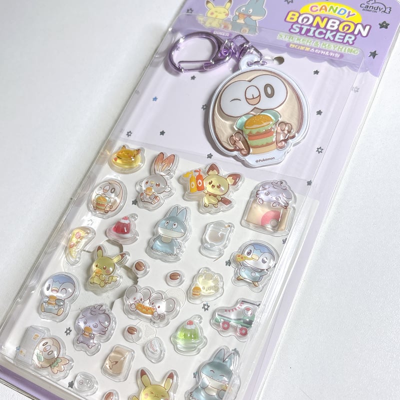 韓国シール】ポケモン ポケピース キャンディ ボンボン ステッカー