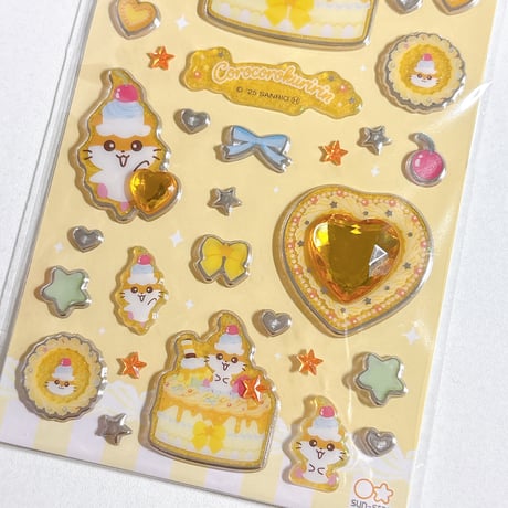 【キラキラジュエルシール】】Y2Kホイップ コロコロクリリン シールシート
