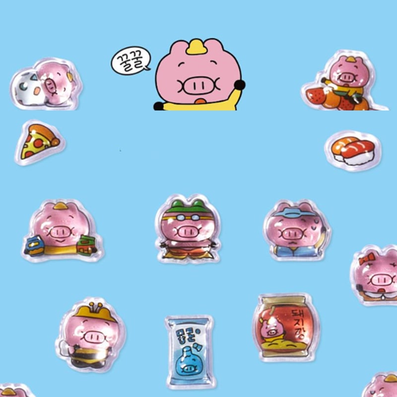 韓国シール】3D CRYSTAL STICKER《HORORO クルクルホロロ》シール |