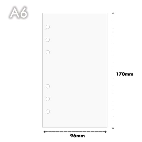 【A7/A7wide/A6/A5】クリアシール台紙リフィル(ソフトタイプ）10枚入り