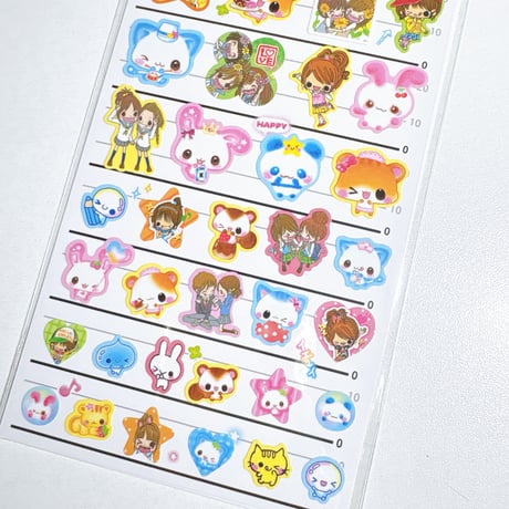 【4size STICKER】平成ファンシー MIX 232224 シール ステッカー