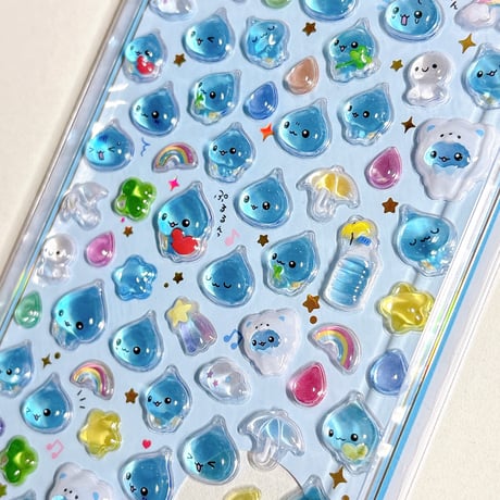 【ボンボンドロップシール mini】 しずくちゃん シール ステッカー