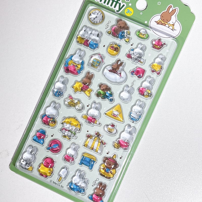 韓国シール】3D CRYSTAL STICKER 第三弾《ミッフィー》シール | SHIRO