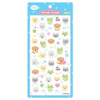 【heeheeclub】POP POP POPCORN STICKER ステッカーシール/ブルー