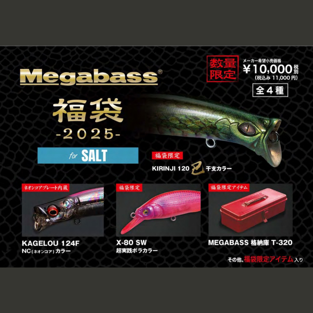 メガバス 2025 福袋 ソルト オンライン限定 食べよ ルアーセット メガバス 2025 福袋 ソルト オンライン限定 食べよ ルアーセット