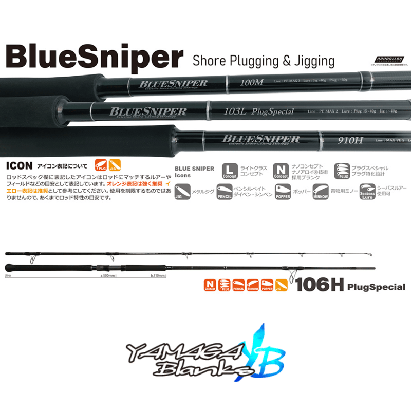 ヤマガブランクス　BLUE　SNIPER　106H plugSpecial