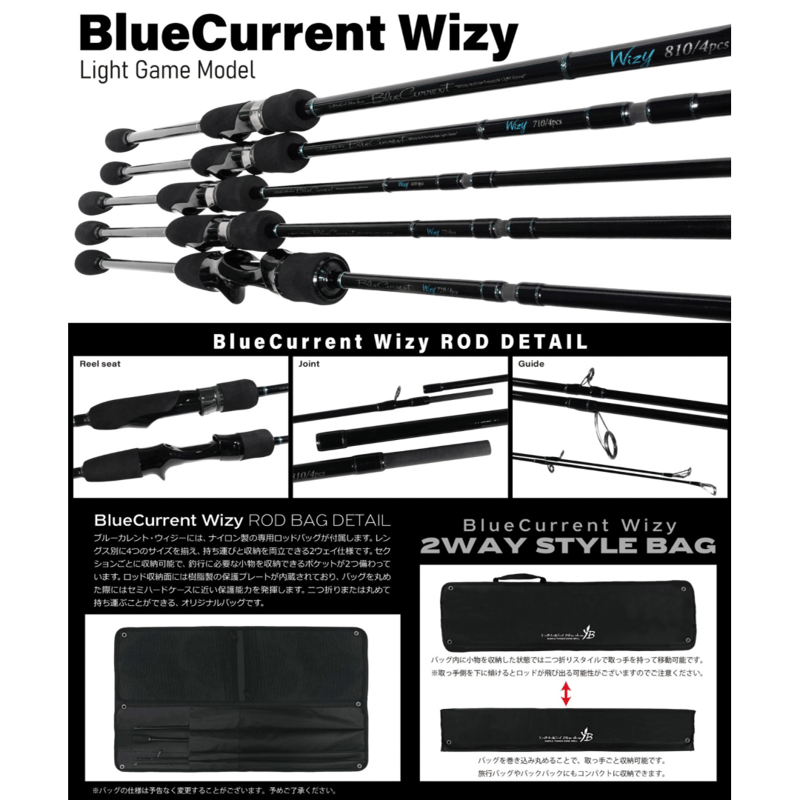 ヤマガブランクス ブルーカレント ウィジー 710/4pcs | ますへい STORE