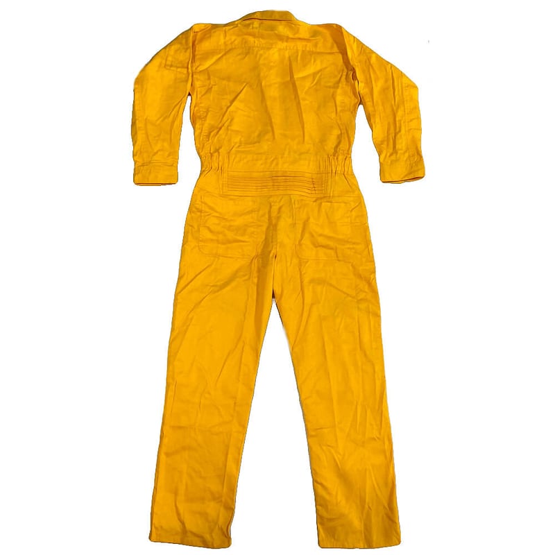 ★YELLOW CORN★つなぎ★オーバーオール★ロゴ★作業着★メンズ L★ ☆YELLOW CORN☆つなぎ☆オーバーオール☆ロゴ☆作業着☆メンズ
