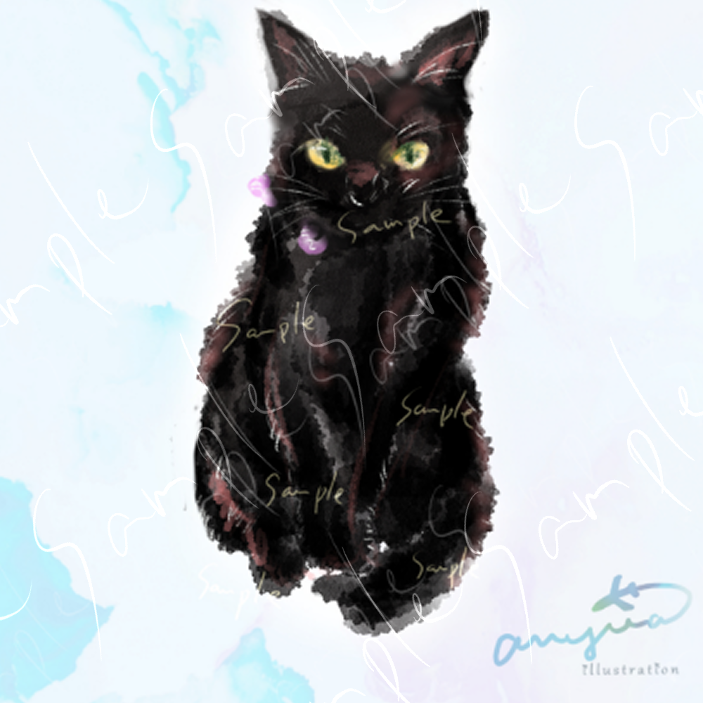 大切なご家族(ペット)の似顔絵お描きします＜デジタルデータ