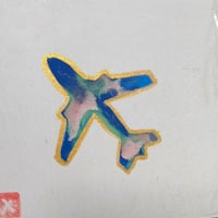 【アナログ原画】　飛行機（白）　＃4