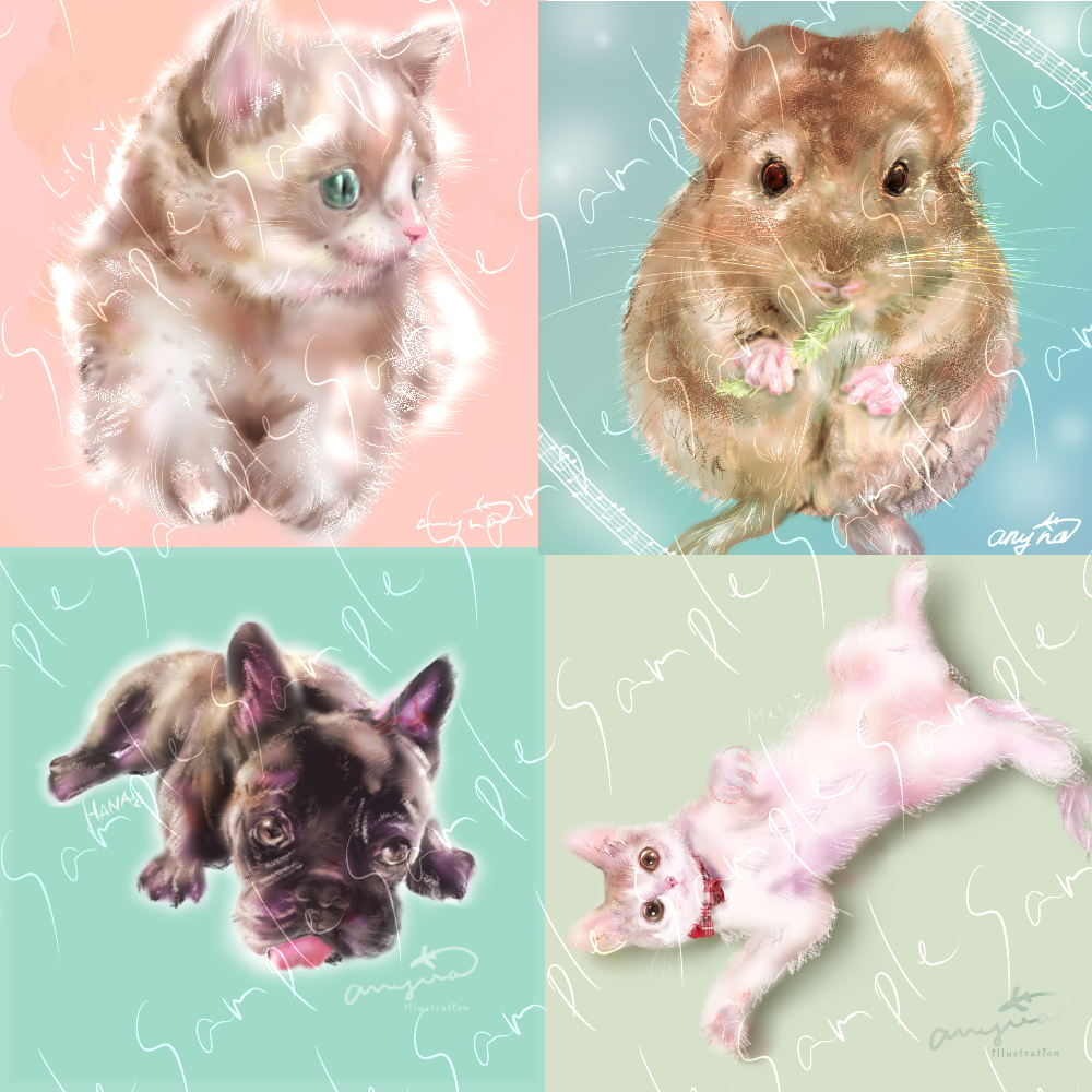 絵画（ペット／キャラクター／家族／風景など）