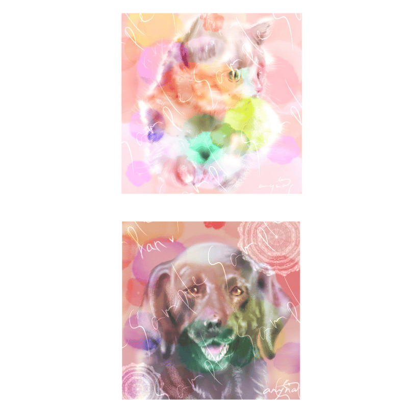 絵画（ペット／キャラクター／家族／風景など） 絵画（ペット／キャラクター／家族／風景など）