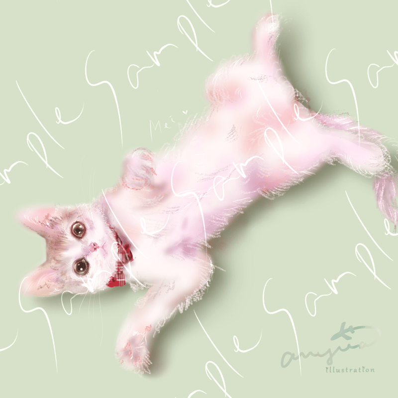 大切なご家族(ペット)の似顔絵お描きします<デジタルデータ