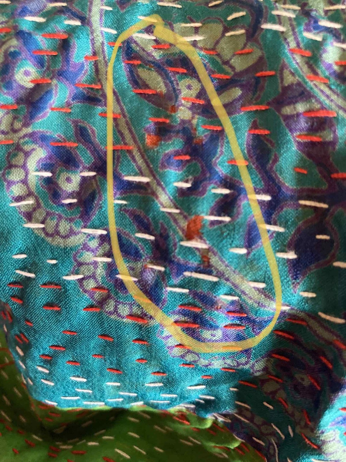 インド カンタ ラリーキルト ストール パッチワーク 刺し子 大 | MAKOLANDS