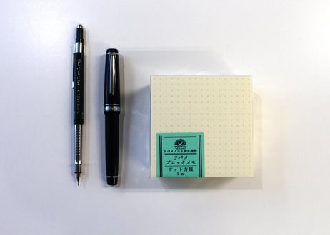 ツバメブロックメモ ドット方眼(P8534)