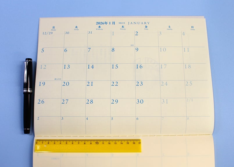 A4手帳2026年上期 (Z-85DO) | つばめ堂文具店