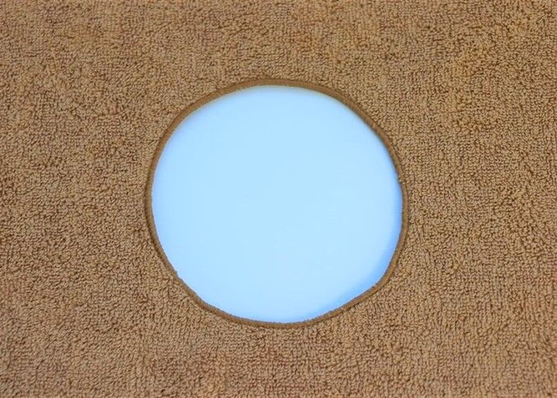 送料無料！ 【60枚1セット購入】歯科用 穴あきタオル（ドレープタオル