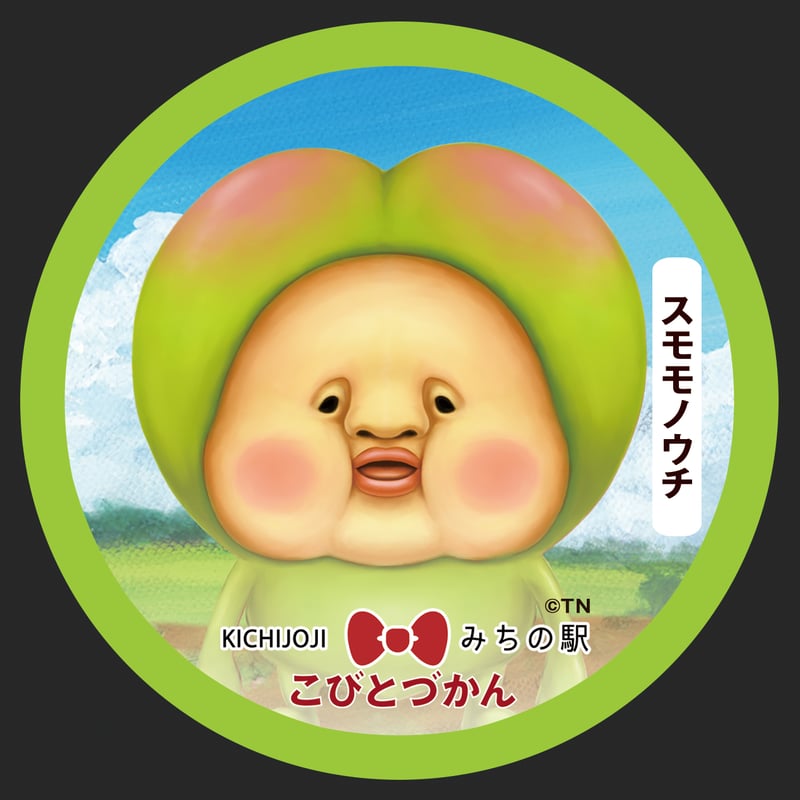新品未使用吉祥寺道の駅限定こびとづかんBIG缶バッチ全種類18点　コンプリート 第3弾☆こびとづかん「吉祥寺みちの駅」75mmオリジナル缶バッジ