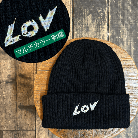 【GRINDLODGE x LOV 】LOV BEANIE (BLACK/MALTI)