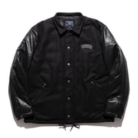 MELTON COACHES JACKET - BLACK