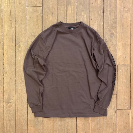 【GRINDLODGE x LOV 】BONES LongSleeve TEE - BROWN