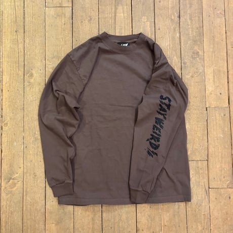 【GRINDLODGE x LOV 】BONES LongSleeve TEE - BROWN