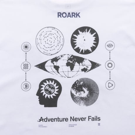 "NEVER FAILS" L/S TEE - WHITE