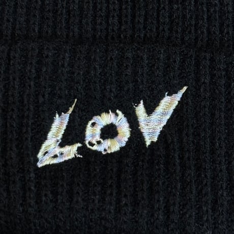 【GRINDLODGE x LOV 】LOV BEANIE (BLACK/MALTI)