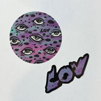 LOV EYE Sticker Set - PINK