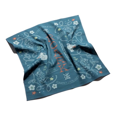 "GNARWAY" TRIP BANDANA -NAVY-