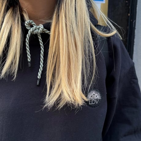 【GRINDLODGE x LOV 】LOVSAW 刺繍HOODIE - BLACK