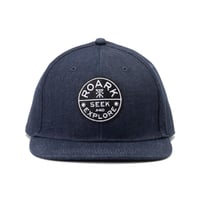 "SEEK & EXPLORE" DENIM 6PANEL CAP - RAW