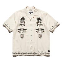 "AUGS PALM" GONZO S/S - UNBLEACHED AUGGIE PRINT