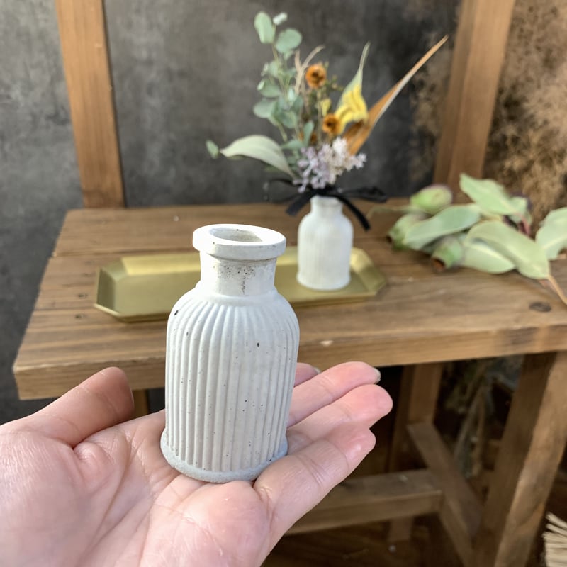 モルタル一輪ざし 1 pink &Gray | core dry flower STORE