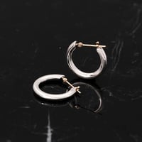 ［basic］クロッシング フープピアス M