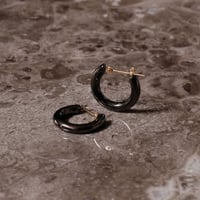 ［basic -shadow-］クロッシング フープピアス S