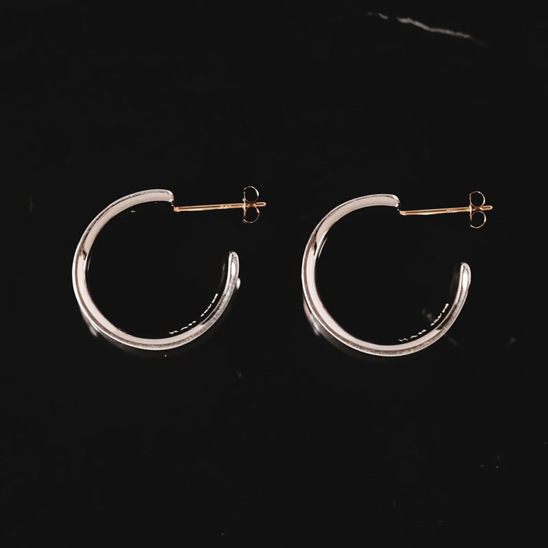 botanical］タービー フープ ピアス M | HAH JEWELRY