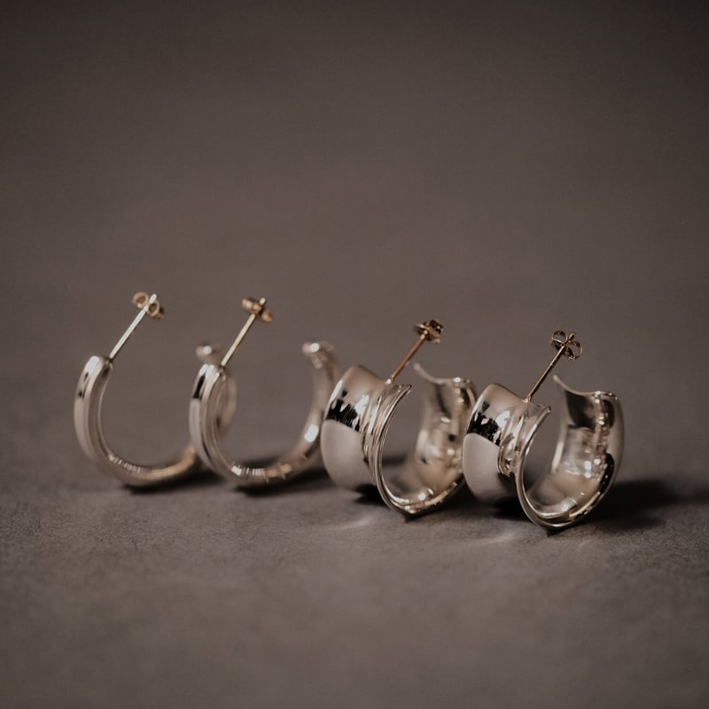 botanical］タービー フープ ピアス M | HAH JEWELRY
