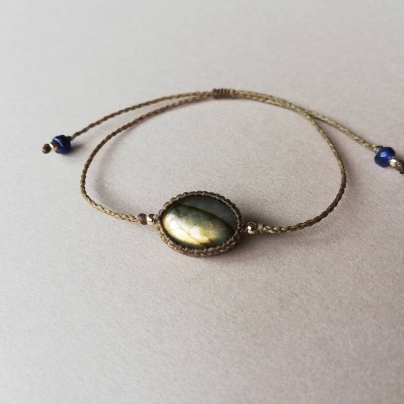 かっぱ様確認用ページ　ラブラドライト　ブレスレット ラブラドライト丸玉ブレスレット12mm｜マライカ公式通販