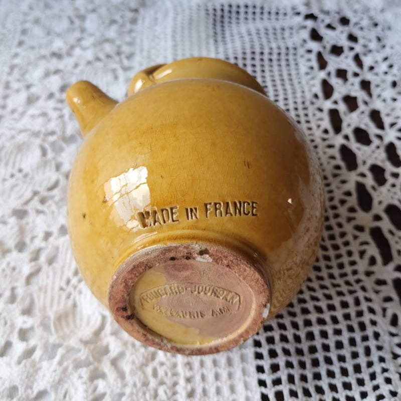 プロヴァンスの黄釉のポット | フランスアンティーク 陶器 ポット 専門 