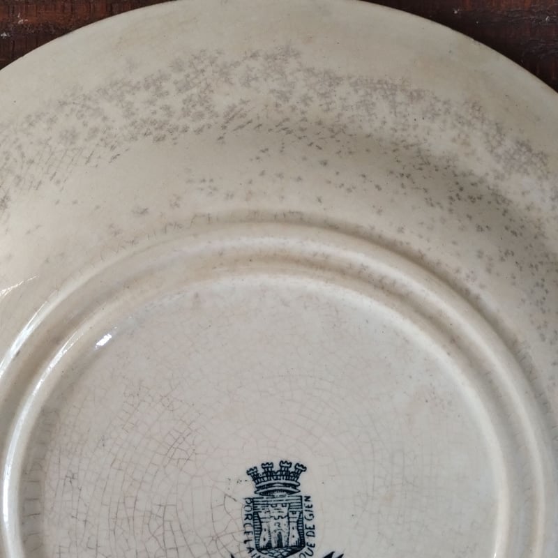 フランスアンティーク ジアンのバラのプレートd | フランス