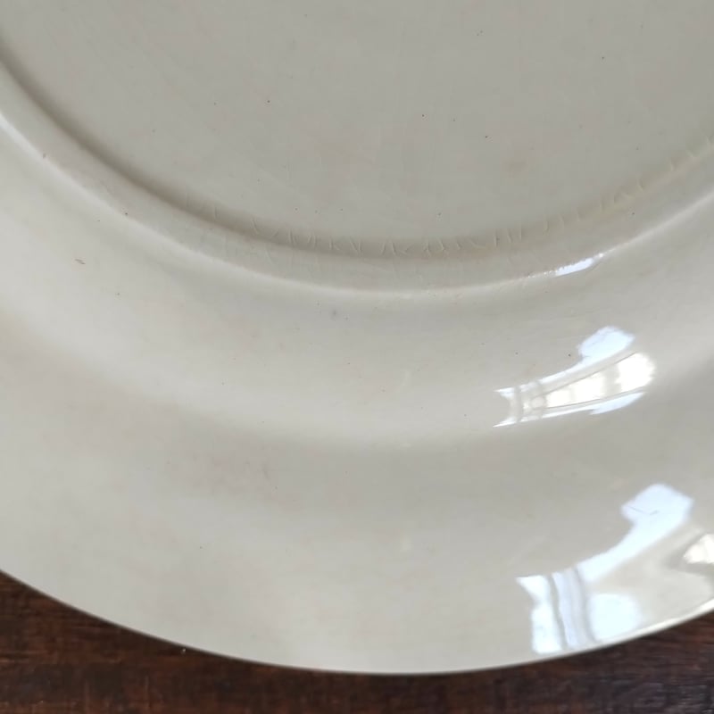 フランスアンティーク ショワジールロワのセピアなプレート(猫)b