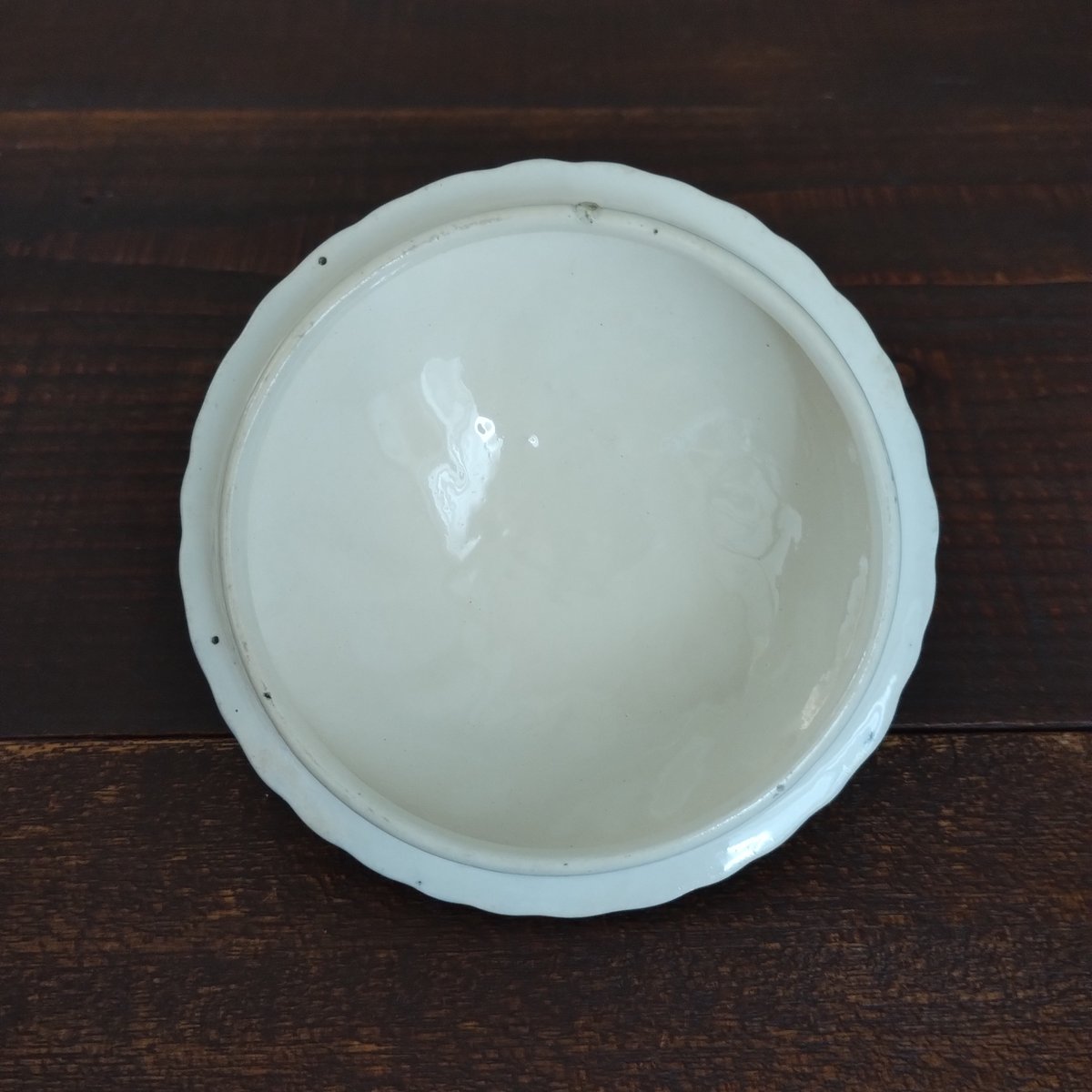 フランスアンティーク シュガーポット サルグミンヌ フォンタンジュ青