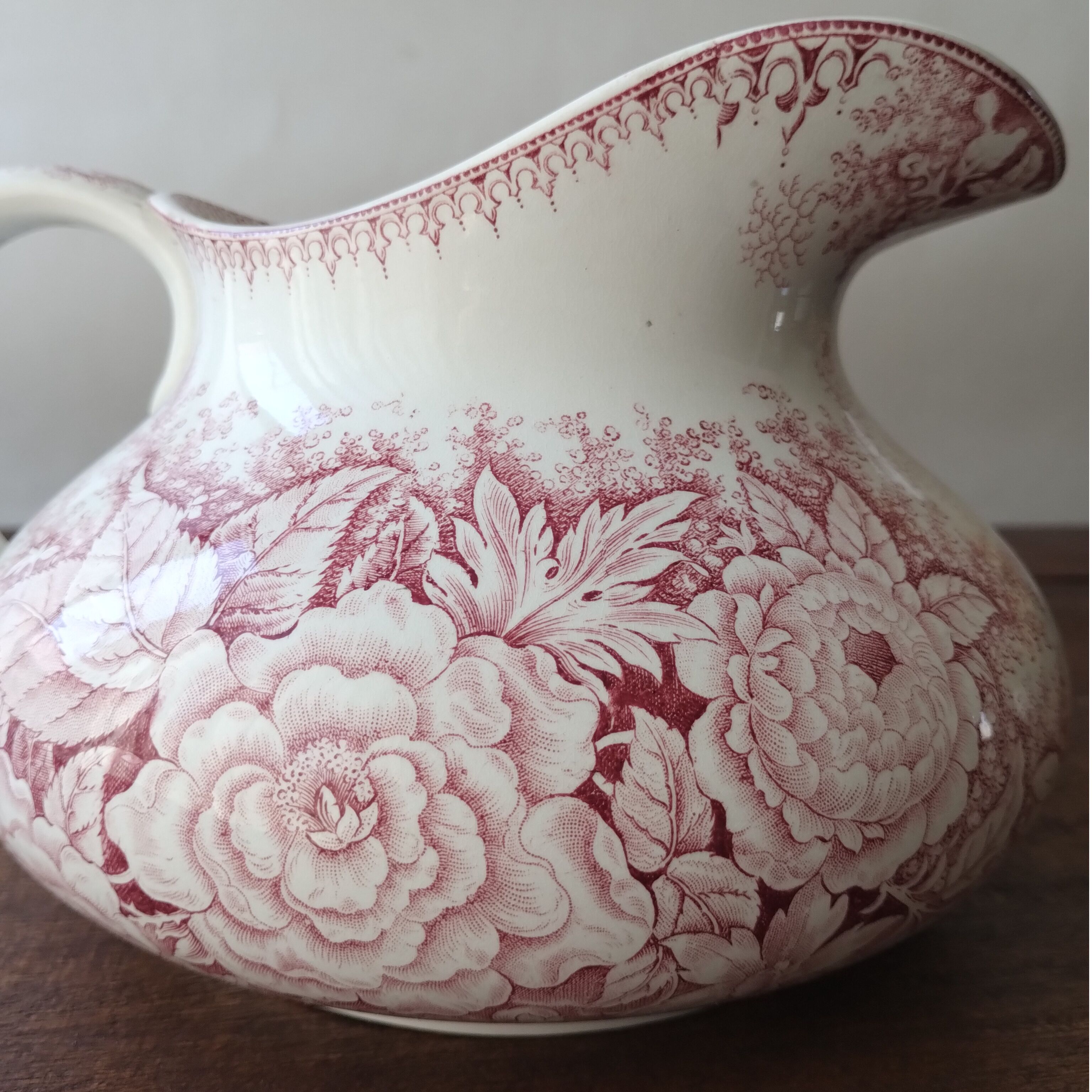 フランスアンティーク 薔薇が描かれたピシェ | フランス アンティーク