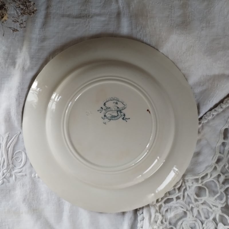 フランスアンティーク ボルドー窯のプレートa | フランス アンティーク