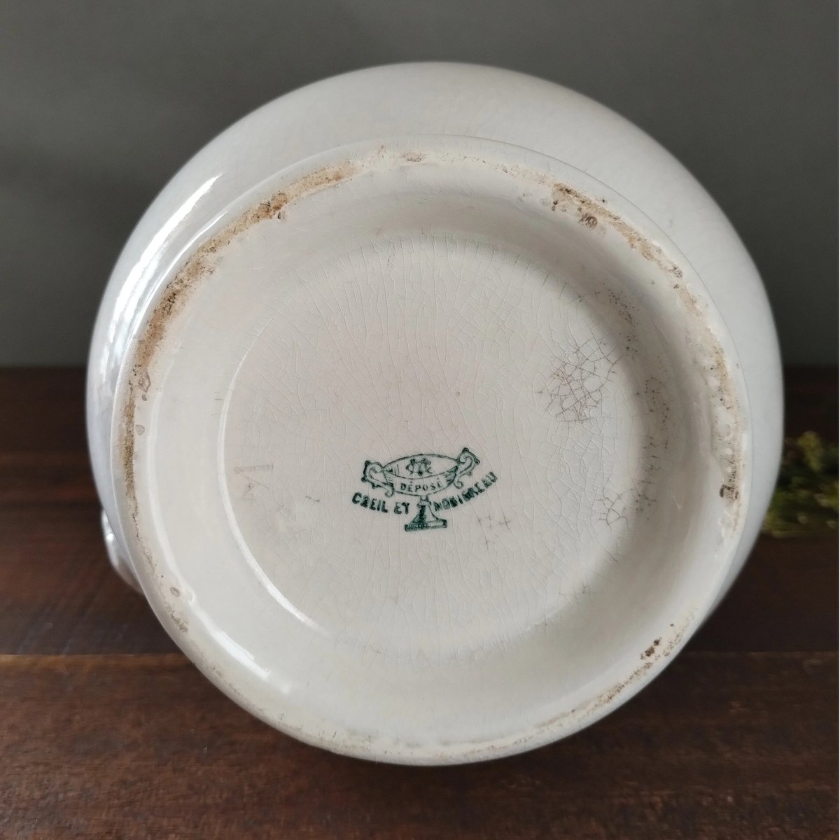 フランスアンティーク 白いアヒル口のピシェ11 | フランス