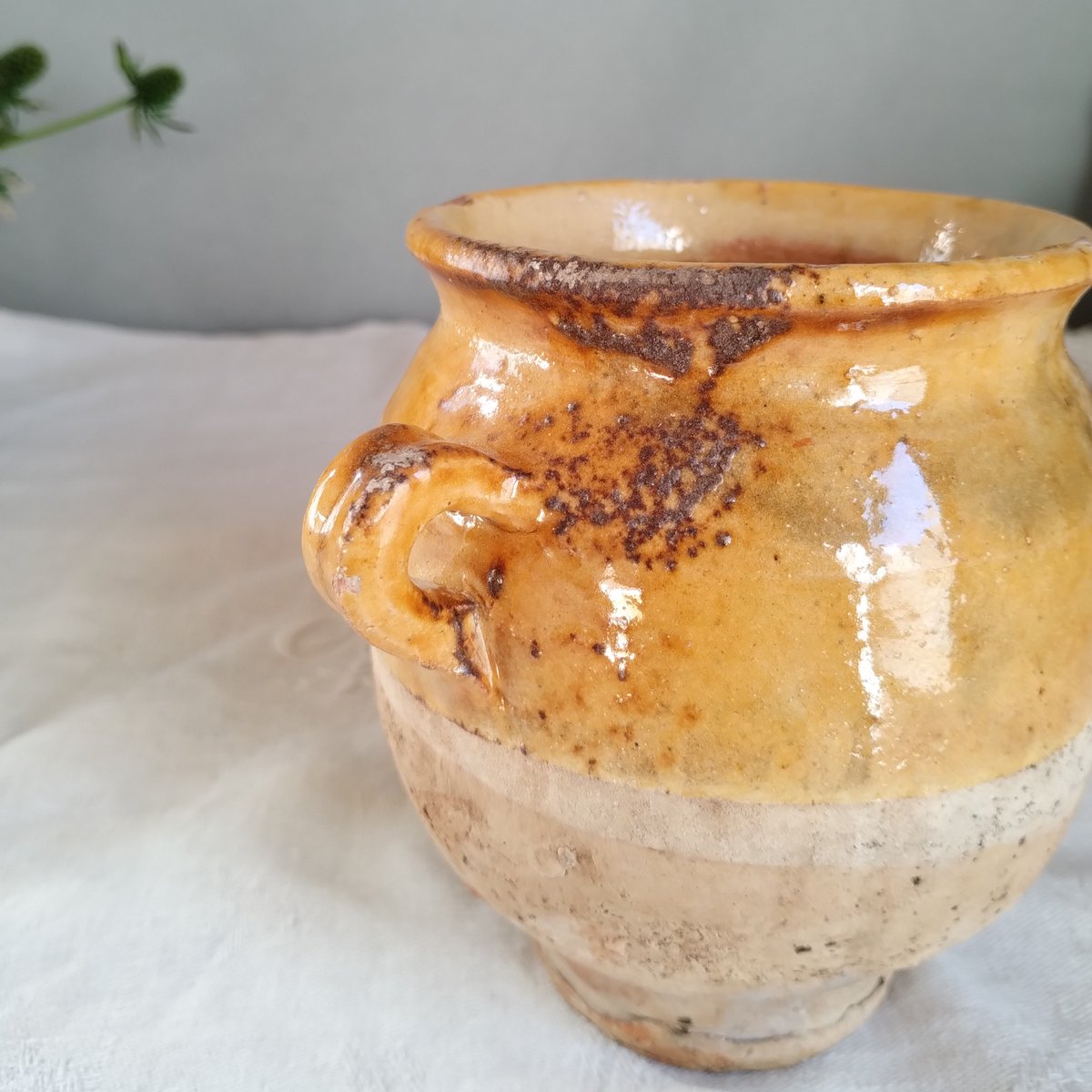 ご予約済み フランスアンティーク 南仏の壺 | フランス