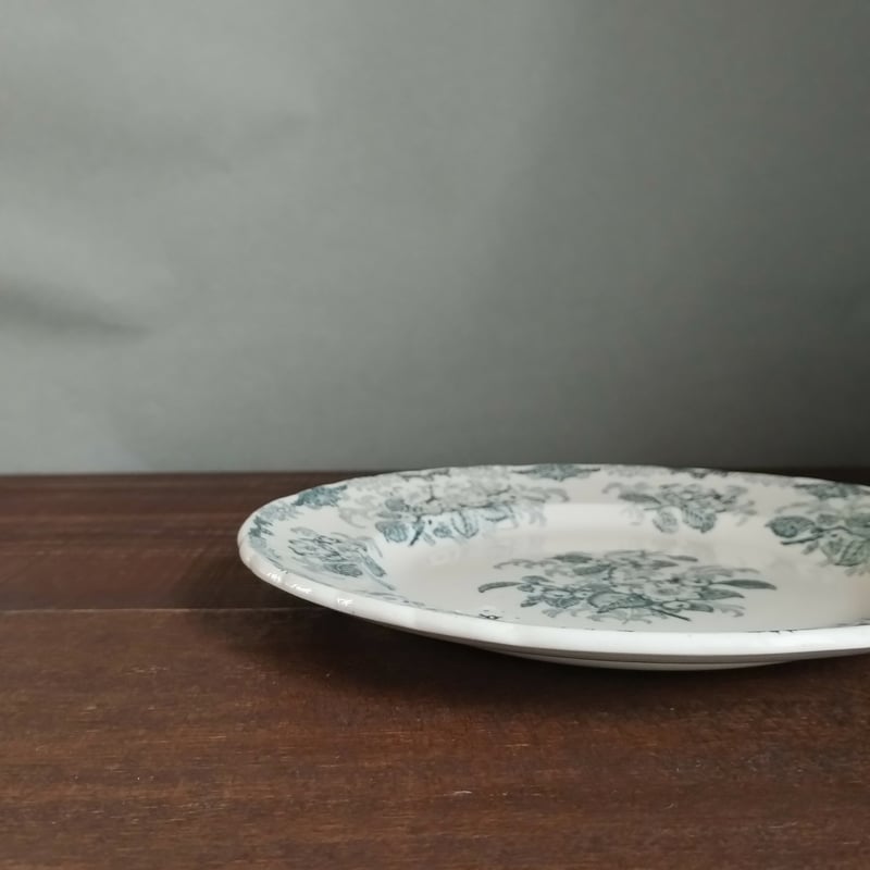 フランスアンティーク リムプレート フランスヴィンテージ GIEN ジアン