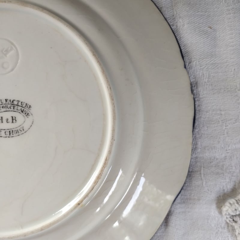 フランスアンティーク ショワジールロワの貴婦人が描かれたデザート