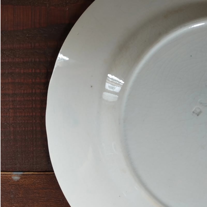 フランスアンティークプレート ジアンのマリーアントワネット a